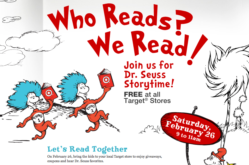 printable target coupons 2011. Target Dr. Suess Event